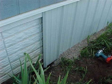 galvanized metal skirting panels for houses|metal underpinning for mobile homes.